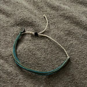 Pura Vida Turquoise and Green and White Braided Bracelet